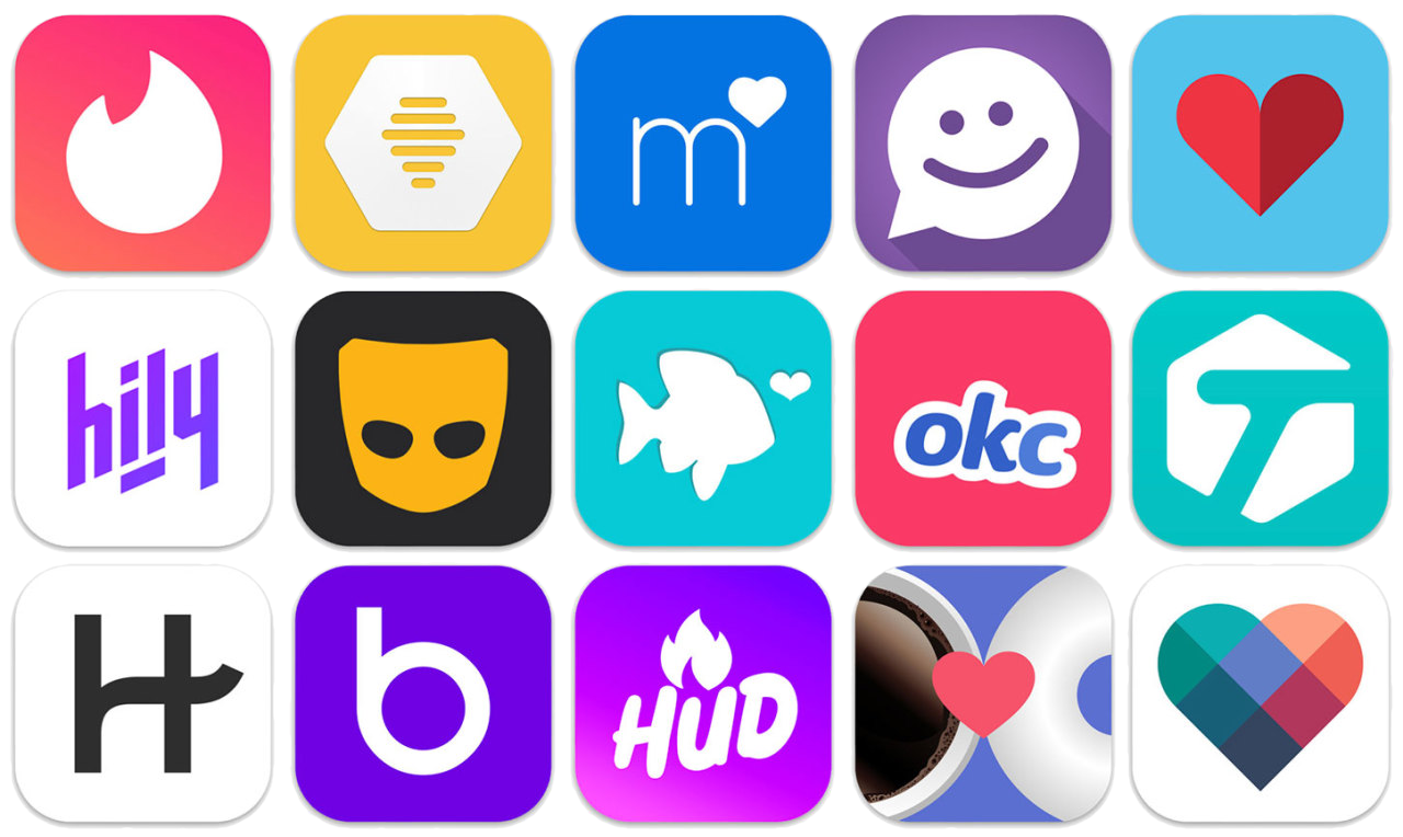 Dating app logos